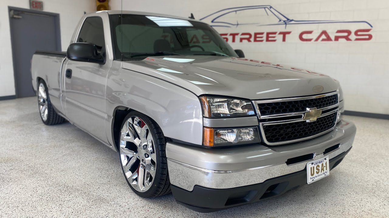 2006 Chevrolet Silverado, RCSB, lowered, 22” wheels, 5.3L, auto, 107k miles
