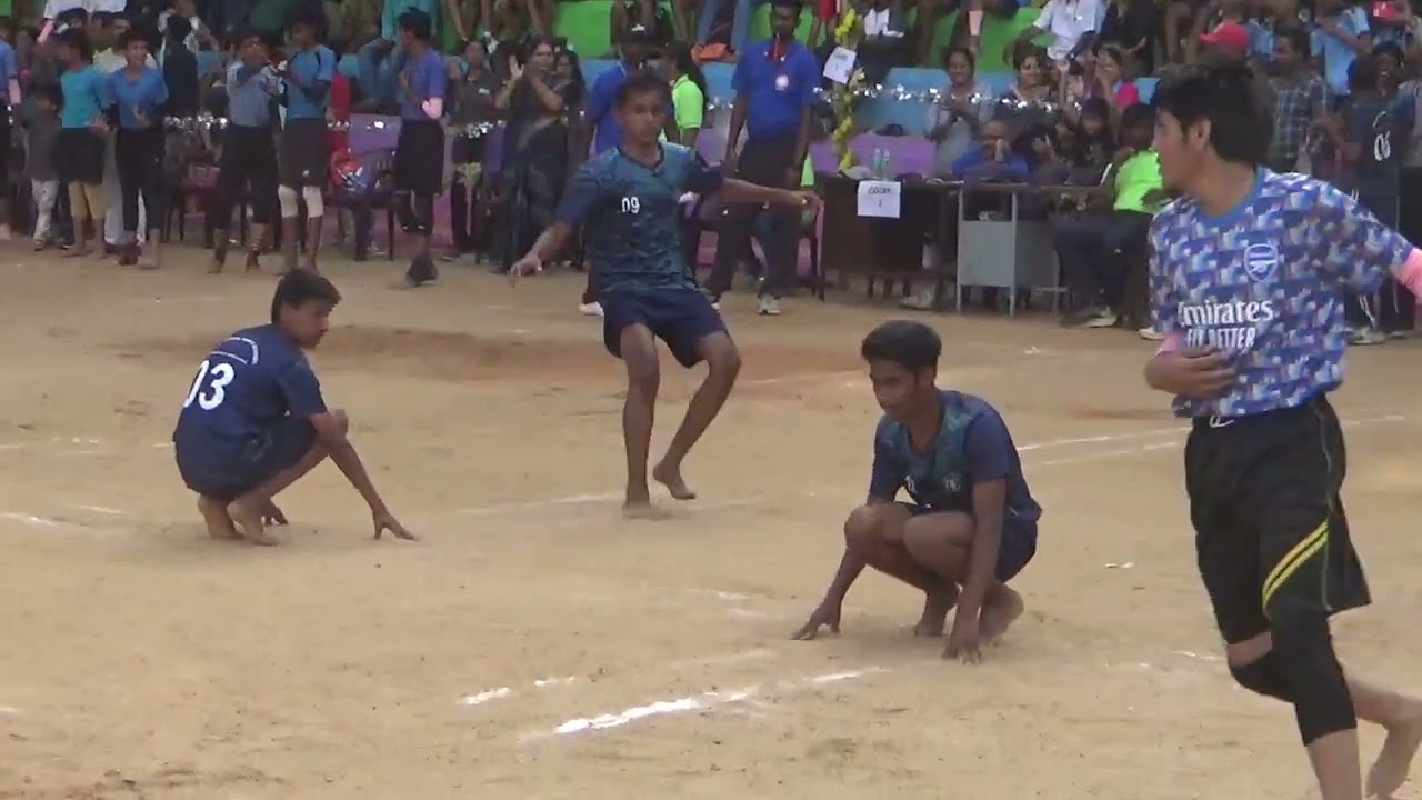 kho kho match Siddaganga Public School V/S Chrishalis High Horamavu