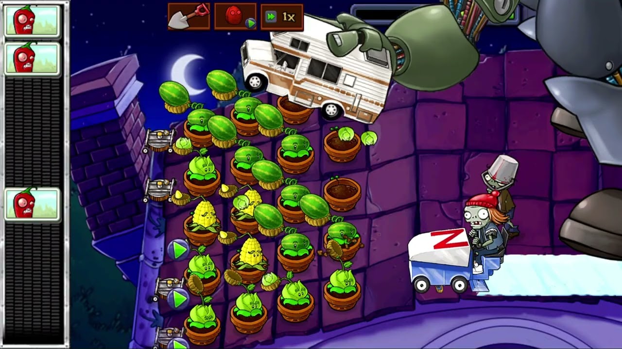 Plants vs Zombies - Android Gameplay | Adventure | Roof | Level 10