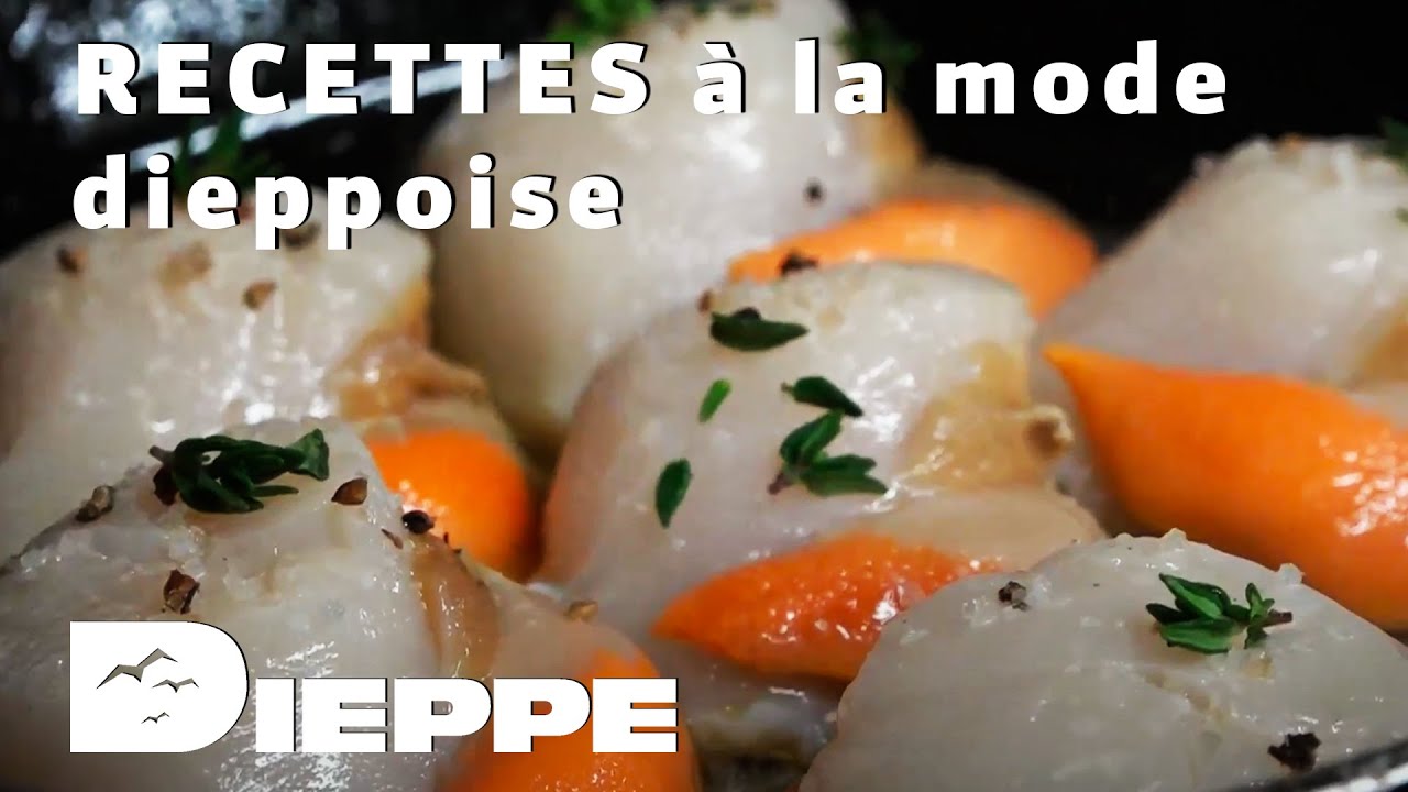 Bar de ligne et coquilles St Jacques à la mode dieppoise