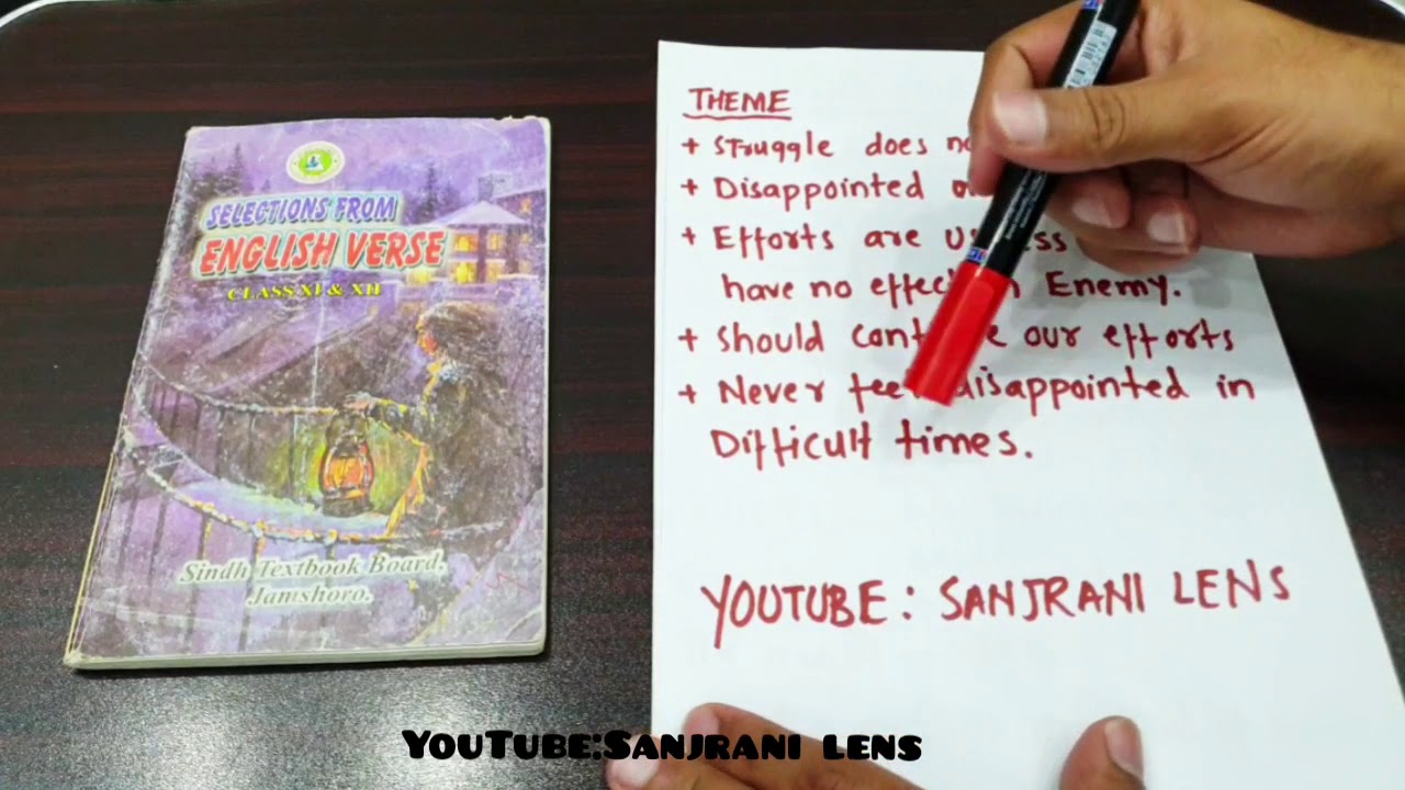 Say Not The Struggle Naught Availeth | Arthur Hugh Clough | XII English | BIE-KARACHI | Poem 9 |