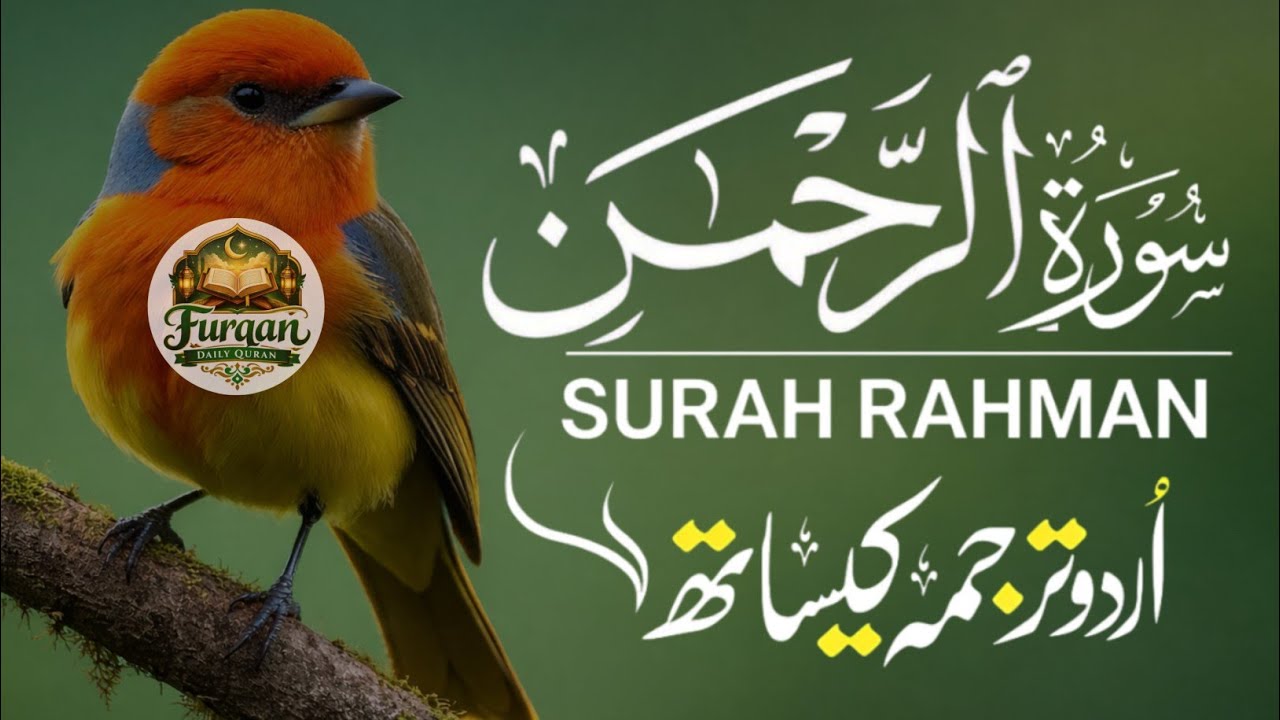 Surah Ar-Rahman With Urdu Translation By Qari Ala Aqel | Urdu And Hindi Tarjuma Episode 22