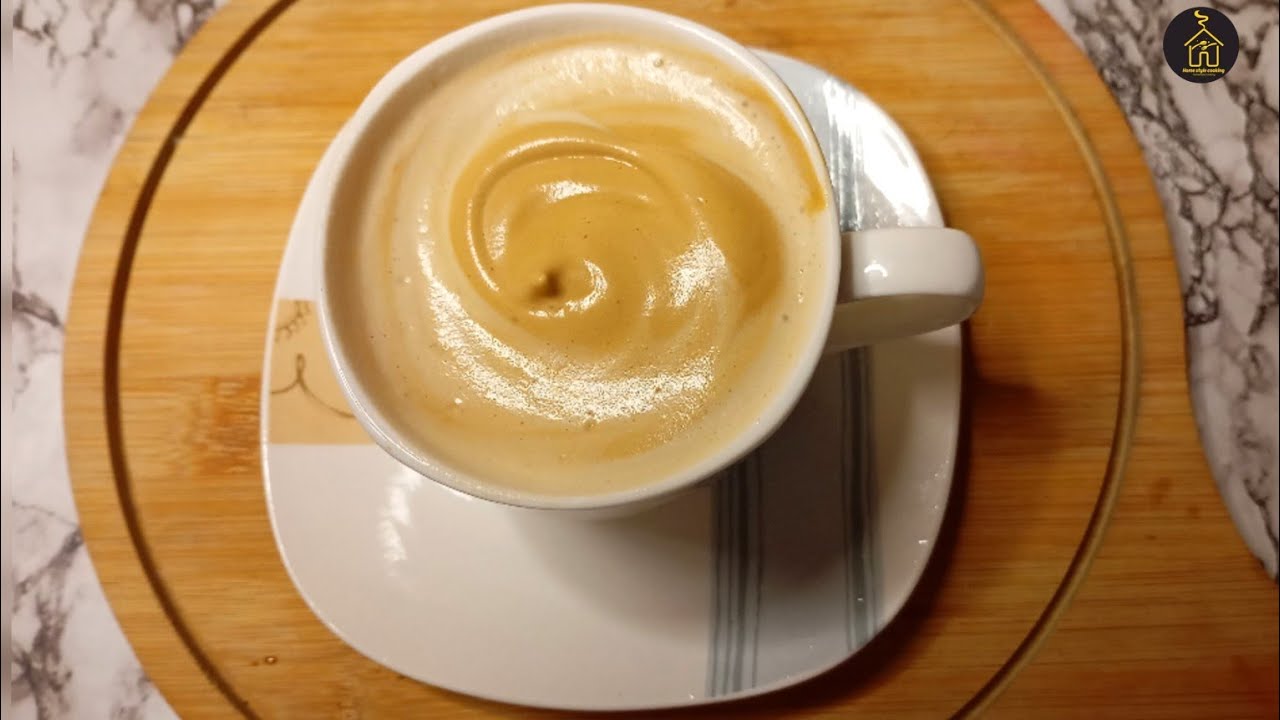 Cappuccino Coffee At Home without Sugar Recipe by Homestyle Cooking ☕