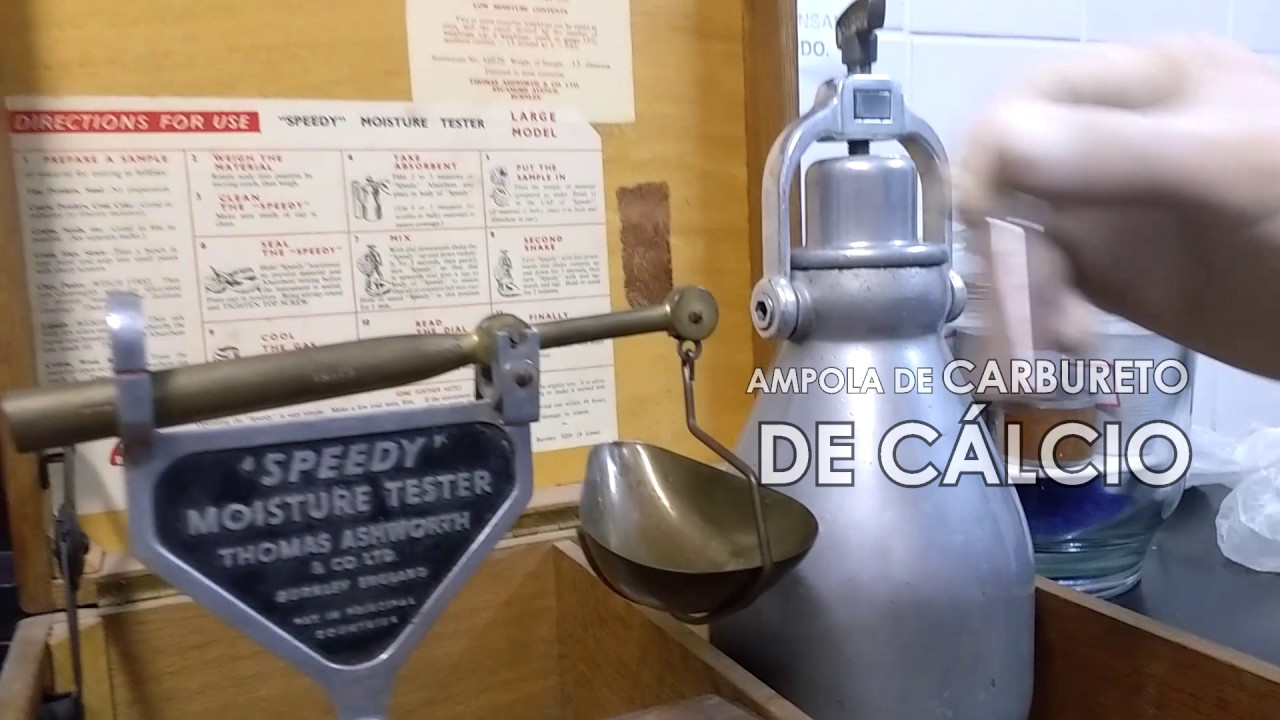 Determinação do teor de umidade do solo por meio do Speed Test