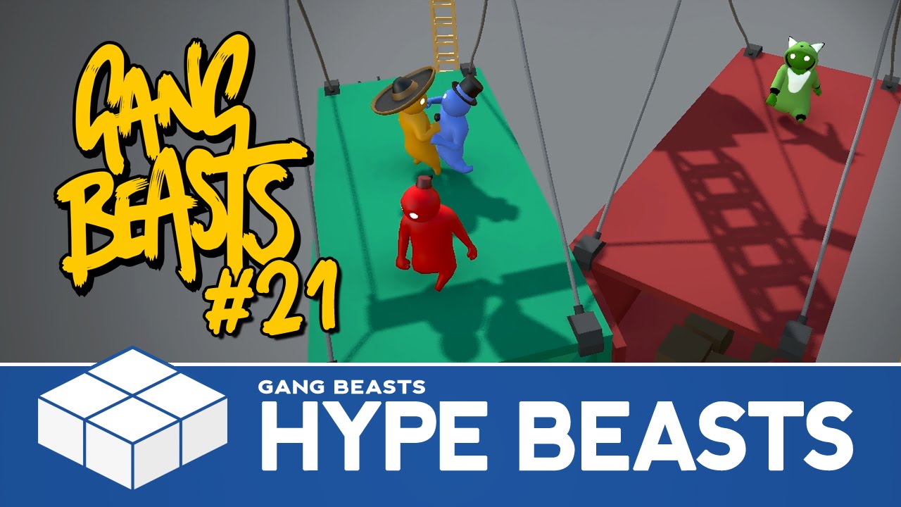 Gang Beasts #21 - Hype Beasts - 4 Player Gameplay