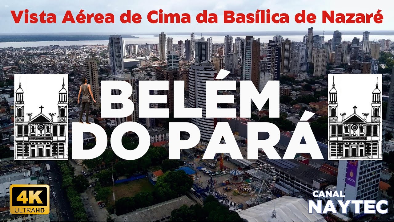 Belém do Pará 🚁| Vista Aérea da Basílica de Nazaré em 4K | Drone Potensic - Canal Naytec