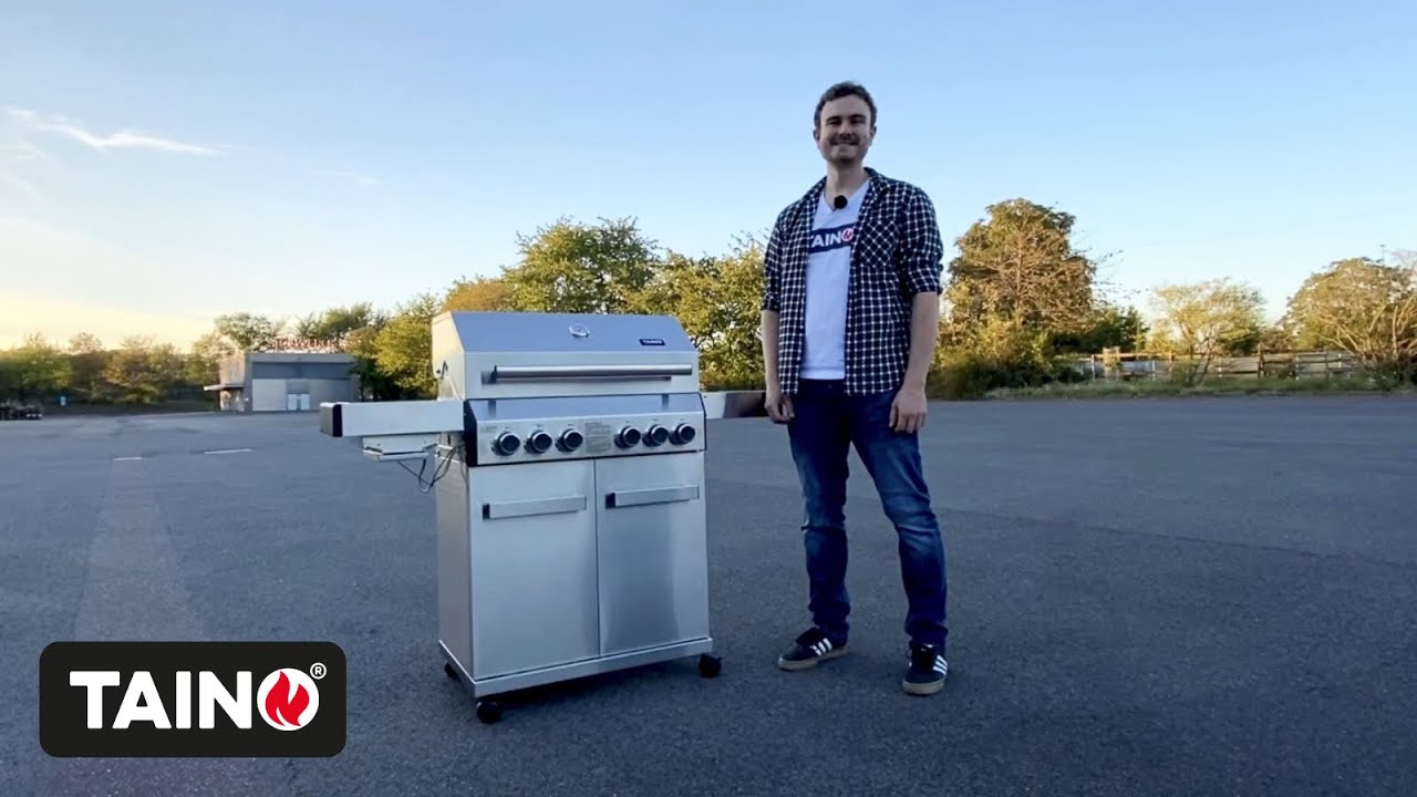 TAINO PLATINUM 4+2 - Artikel-Nr. 93504 - Aufbau, Montage-anleitung Gasgrill Edelstahl Backburner