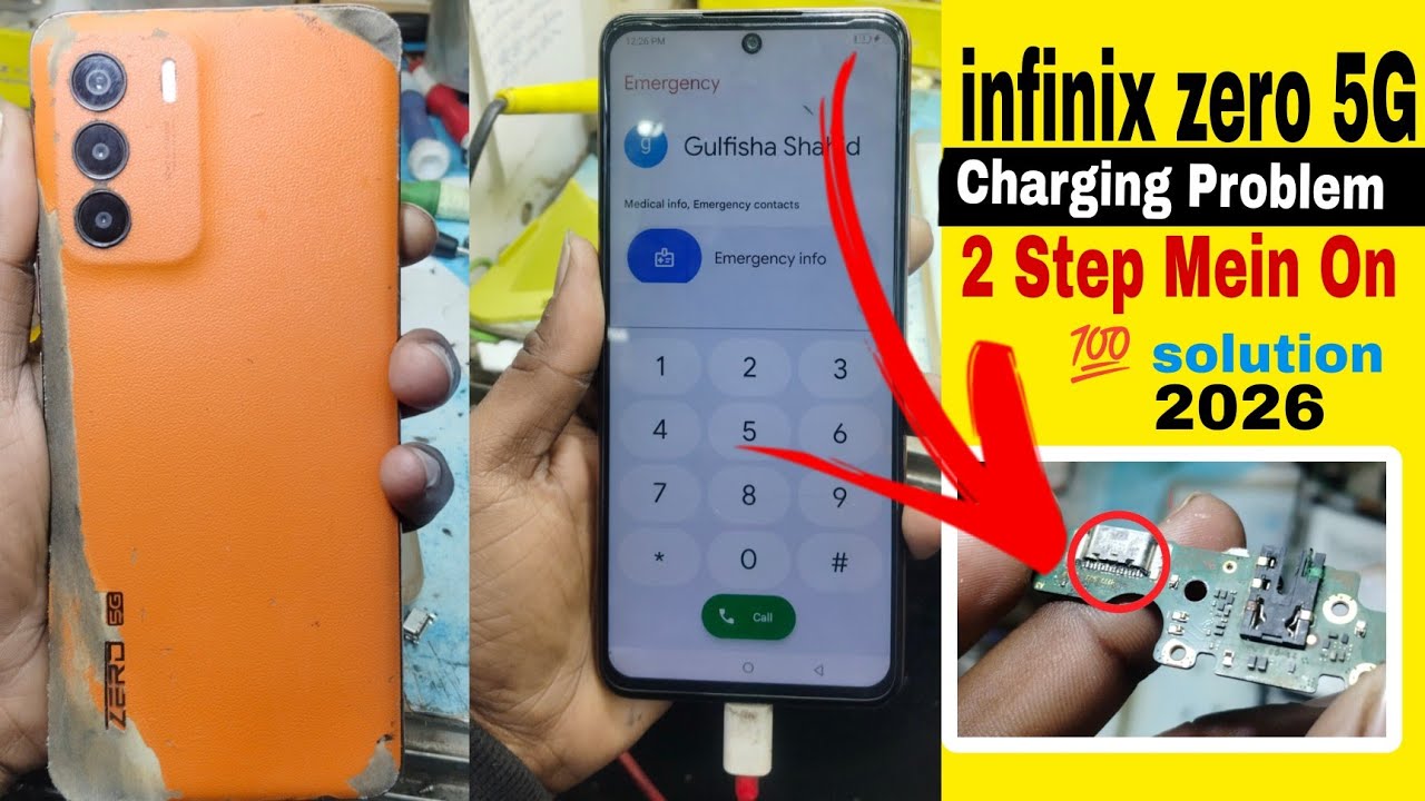 Infinix Zero 5G Charging Problem Solution 2026 | Charging Port Replacement .