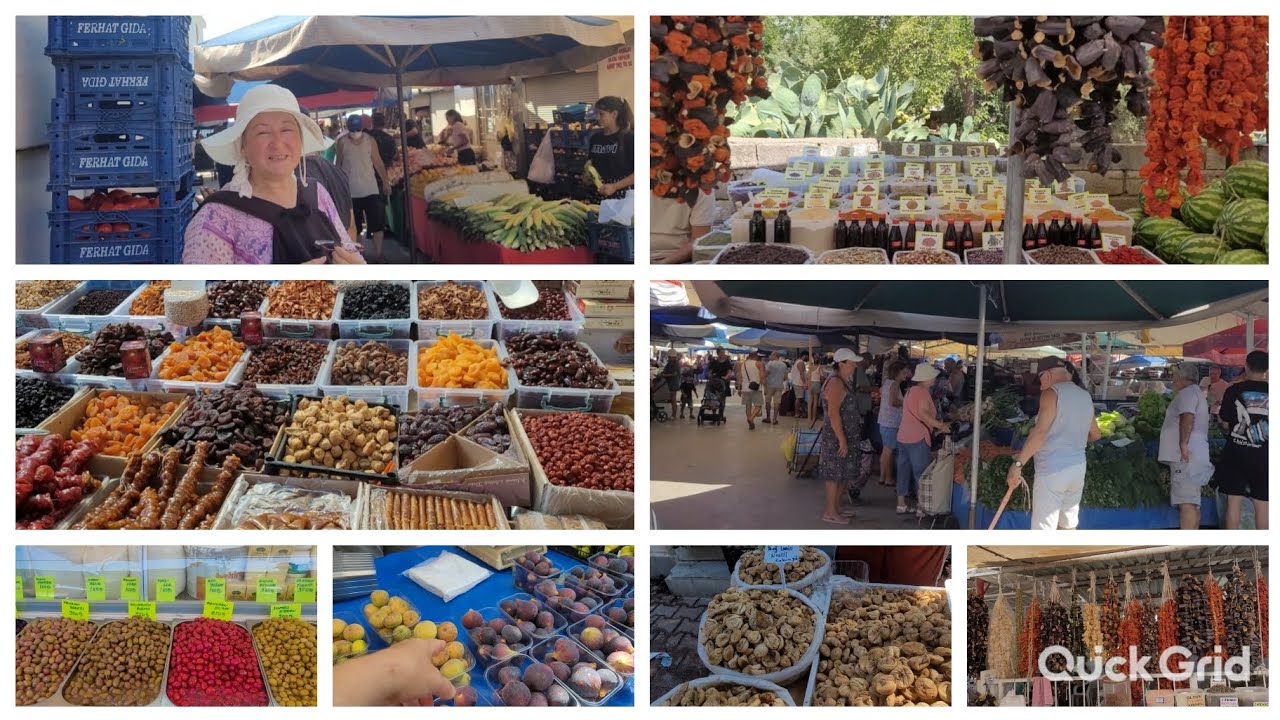 AYDIN DİDİM PAZARI ❗️YÖRESEL KURUTULMUŞ MEYVELER NELER VAR NELER 🍅🍋🍊#aydın #didim #pazar#village#köy