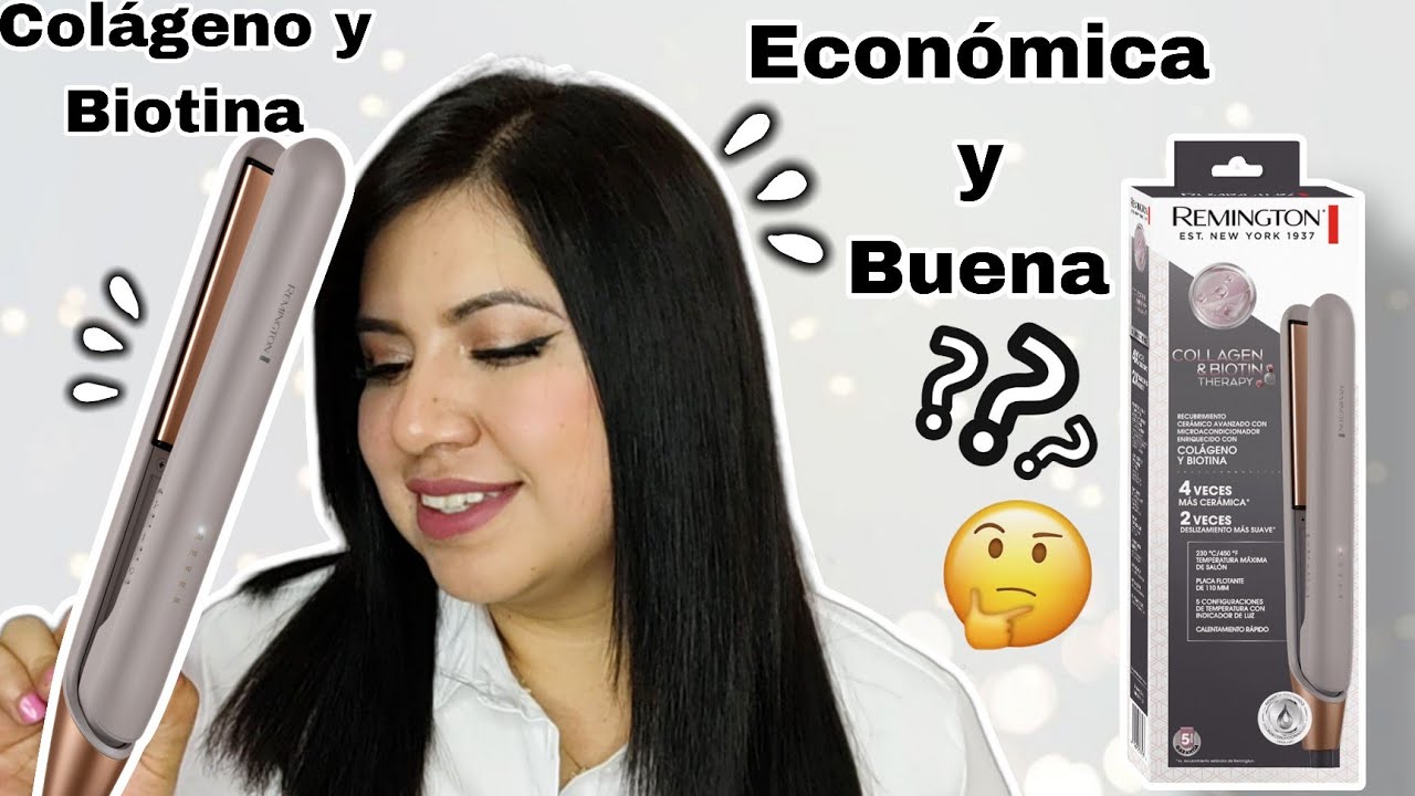 Plancha Remington Colageno Y  Biotina Therapy S31A-110F | Kary Alonso