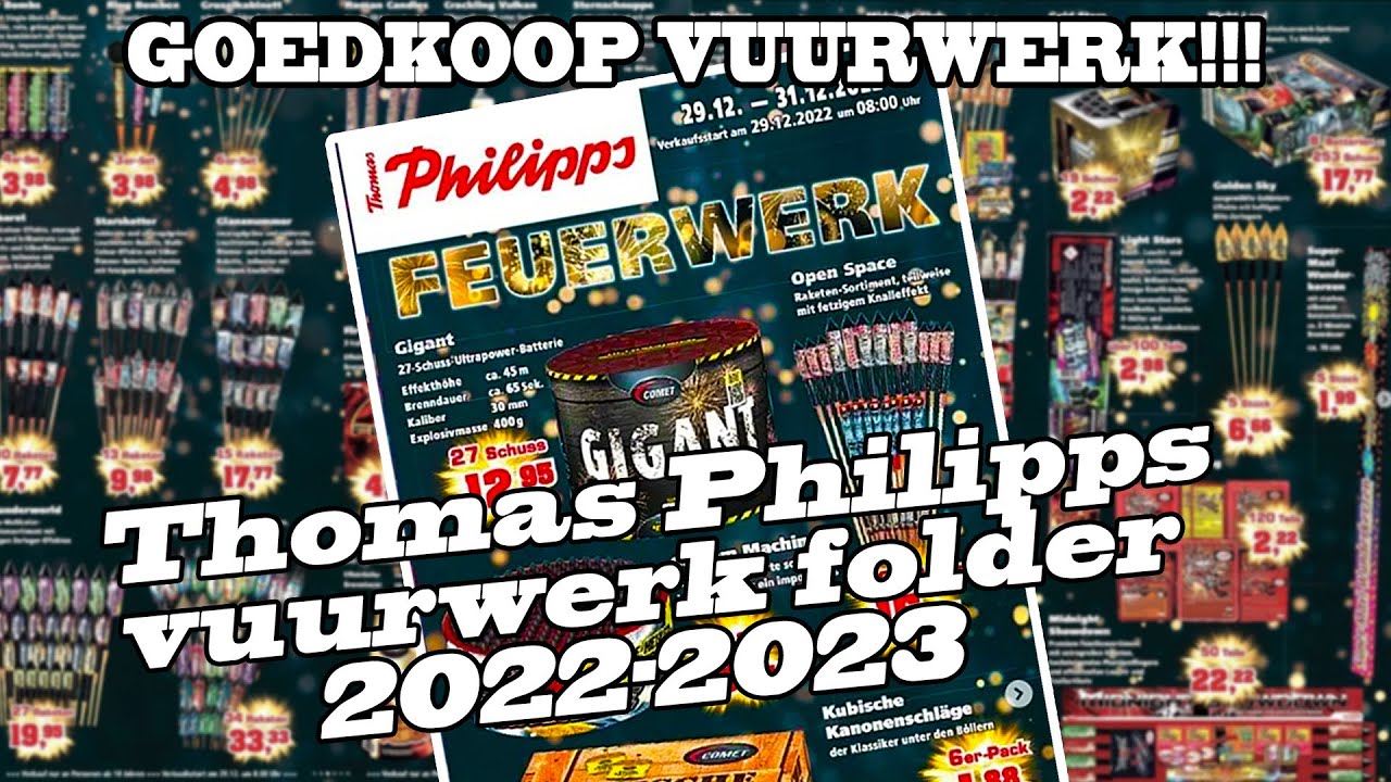 VUURWERK FOLDER THOMAS PHILIPPS (DE) 2022-2023