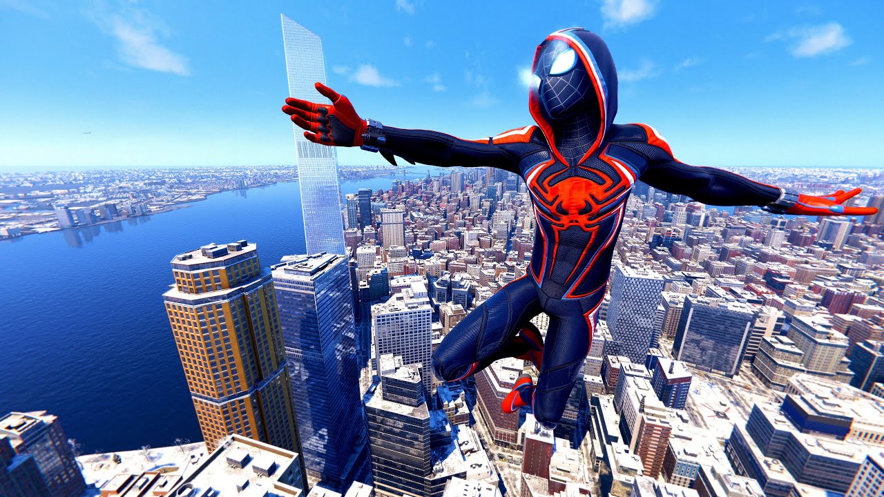 Spider-Man Miles Morales PS5 - Miles Morales 2099 Suit Bioelectric Combat, Stealth & Free Roam