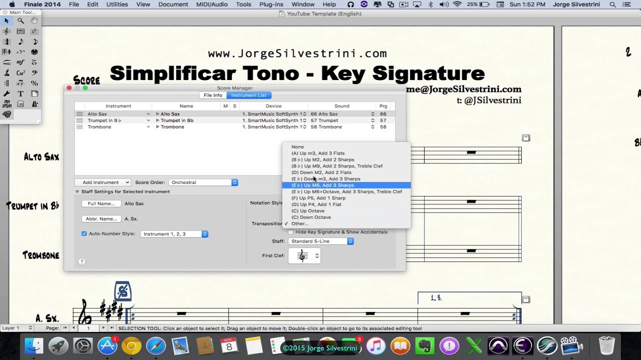 Cómo Podemos Simplificar el Tono (Key Signature) en Finale 2014 | Jorge Silvestrini