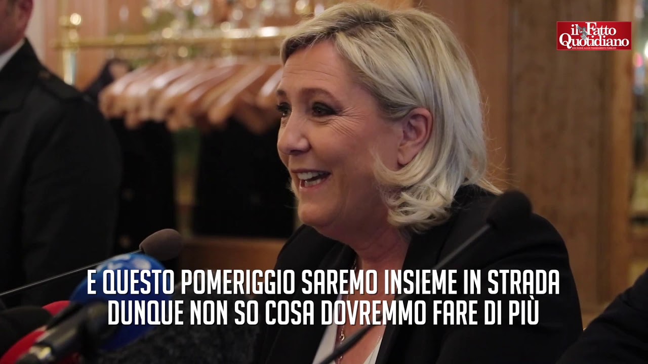 Marine Le Pen a Milano per Salvini: 