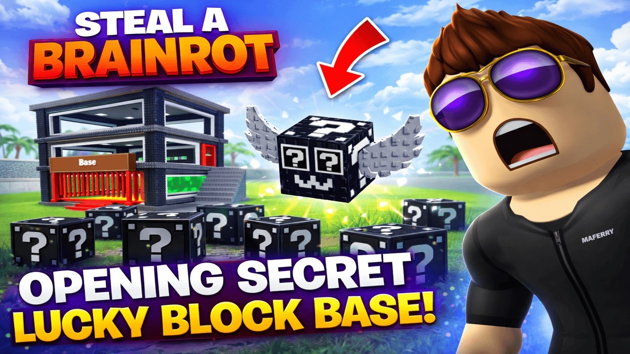 ОТВОРИХ ЦЯЛА БАЗА СЪС SECRET LUCKY BLOCKS | Steal a Brainrot
