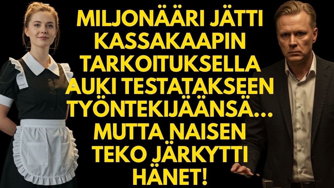 Miljonääri jätti kassakaapin auki testatakseen työntekijäänsä… Naisen teko järkytti hänet!