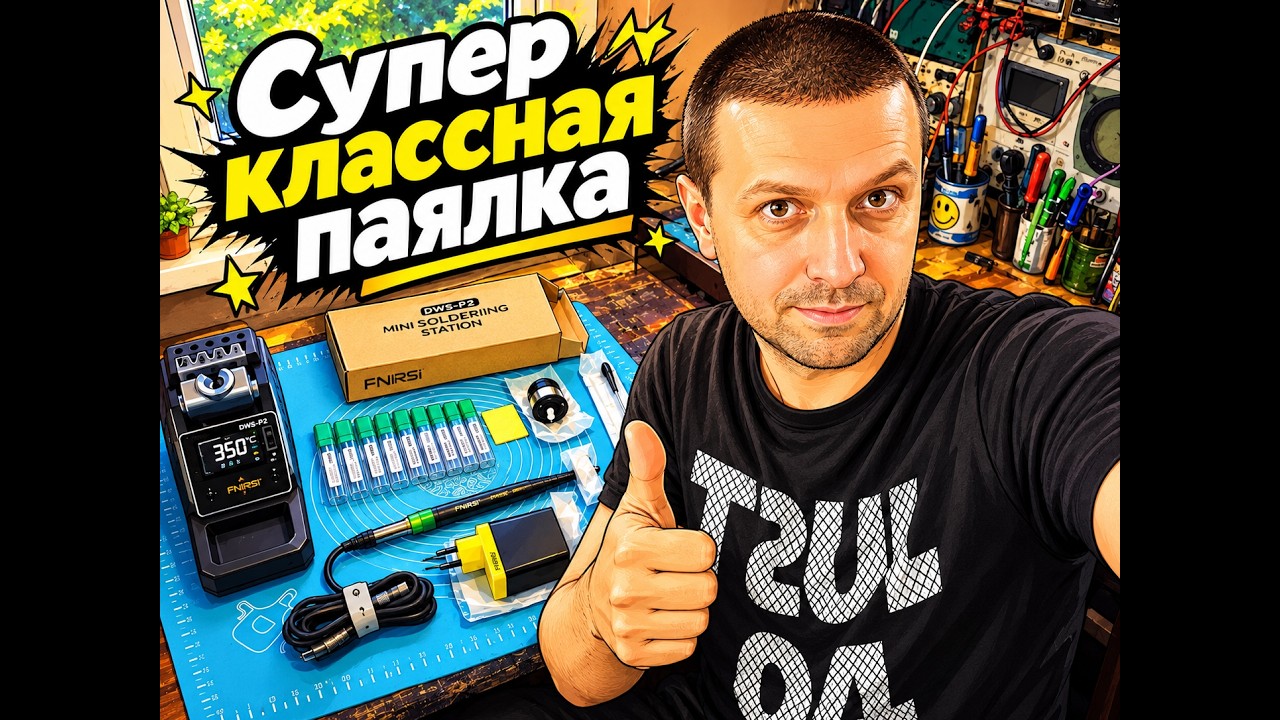 Мини паяльная станция DWS-P2 от Fnirsi.
