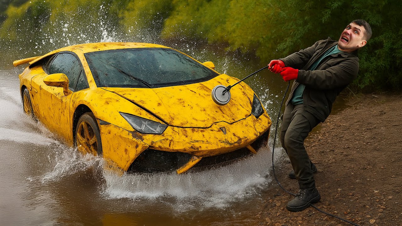Found a LAMBORGHINI UNDERWATER While Magnet Fishing!