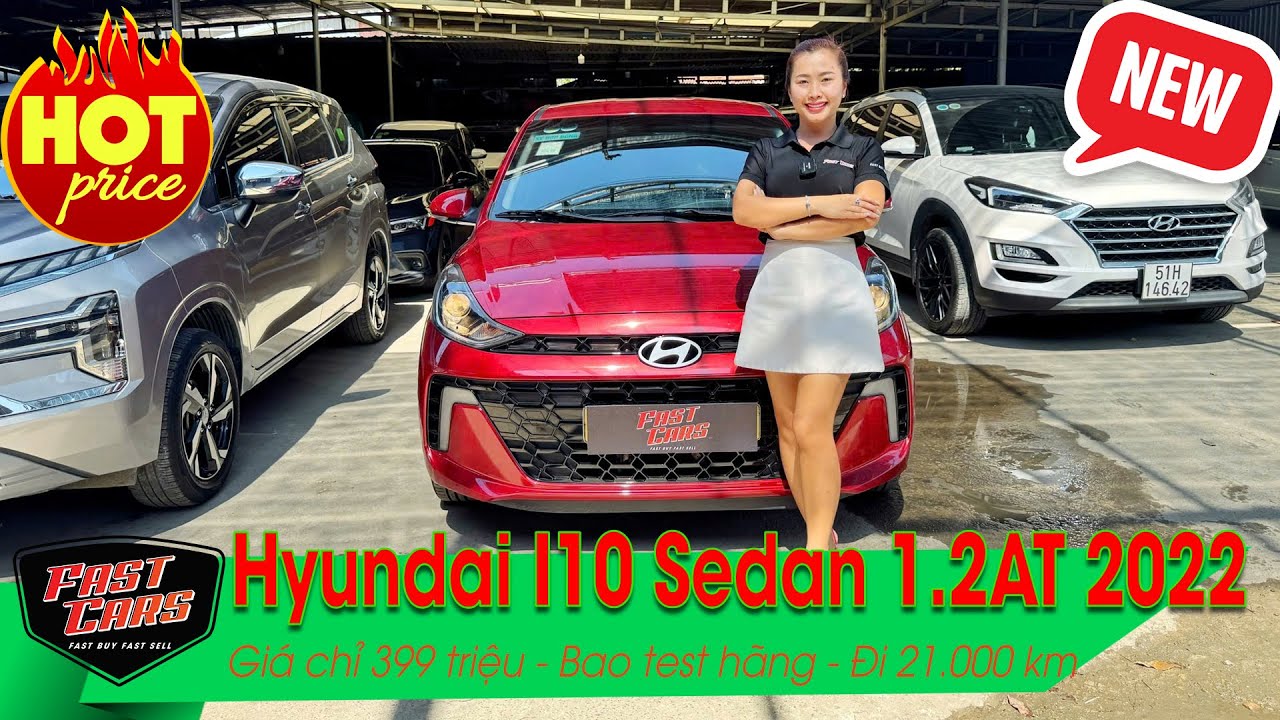 Xe xinh đi tết 🌸 Hyundai I10 Sedan 1.2AT số tự động 2024, đi 21.000 km. Xe cực đẹp bao test hãng