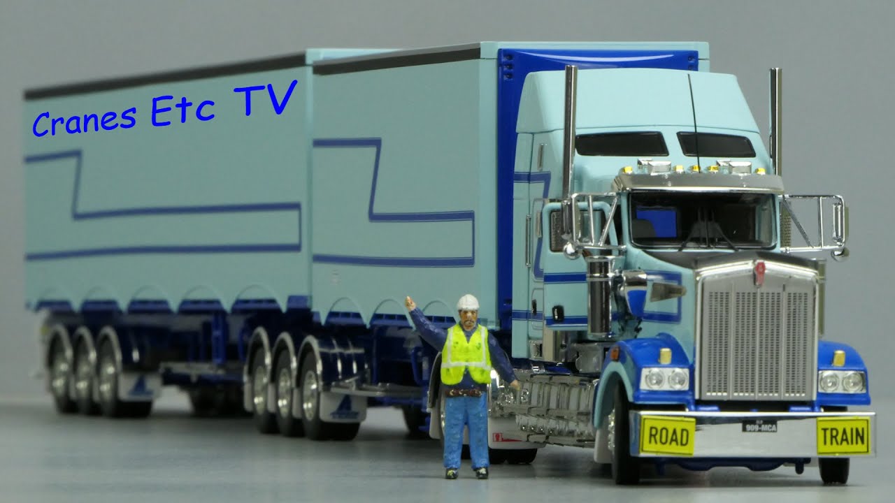 Drake Kenworth T909 + от Freighter Eziliner B-Double Cranes Etc TV