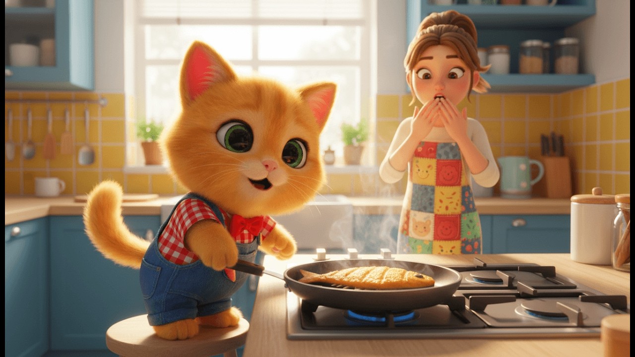Epic Kitchen Disaster! Funny Cat Story: Benny's Hilarious Cooking Fail!
