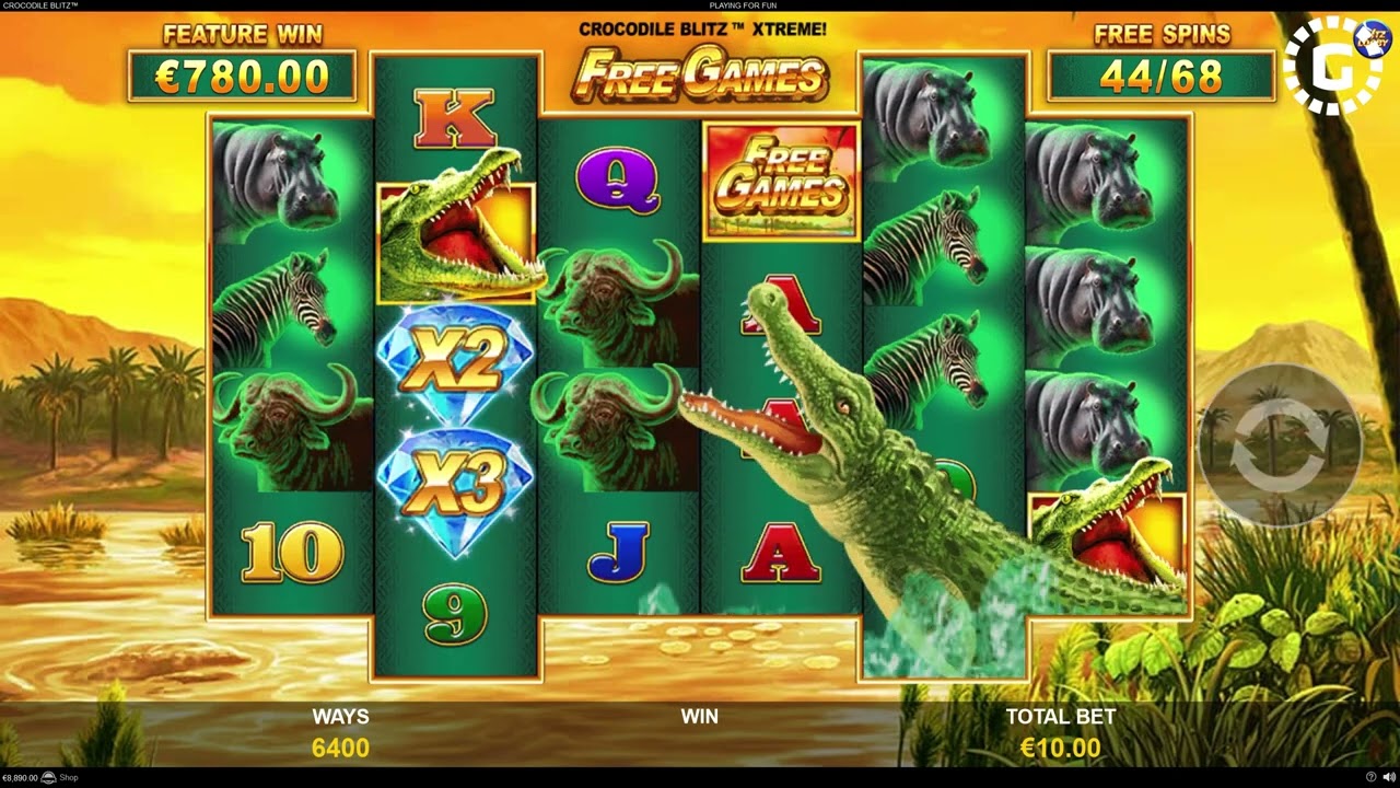 Crocodile Blitz Extreme by PlayTech Slot Features | GamblerID