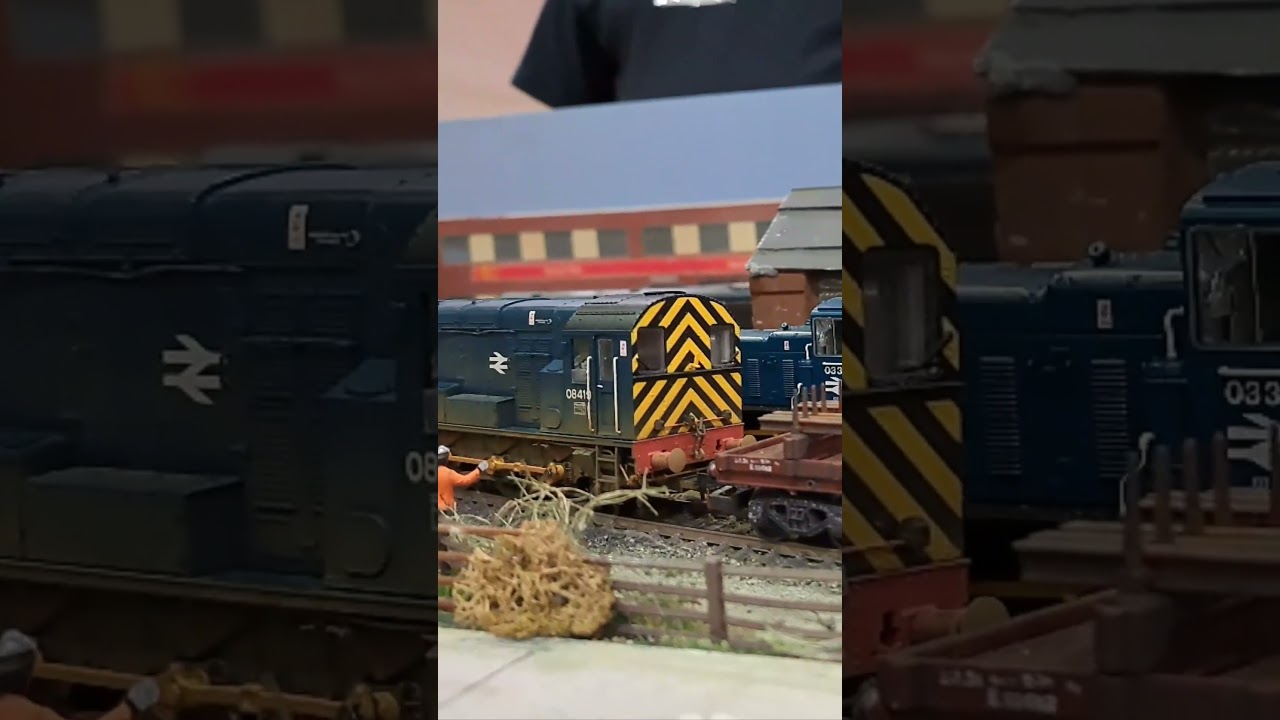 mini train is doing serious job on this layout