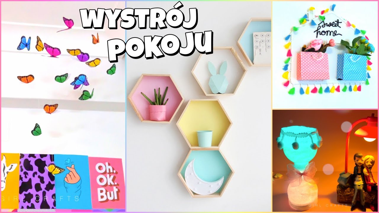 10 DIY - PIĘKNE POMYSŁY NA DEKORACJĘ POKOJU I RĘKODZIEŁO - Wiralowe pomysły na wystrój pokoju TikTok