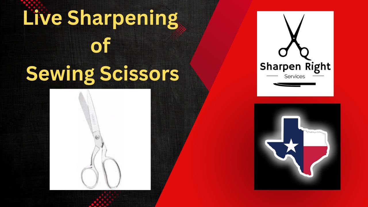 Sharpening Sewing Scissors Mike White - Sharpen Right Services LLC - League City, Texas