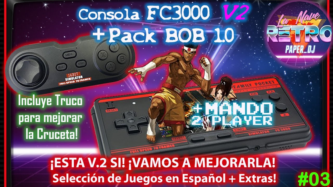 🔎 REVIEW | Nueva FC3000 v2 | Buena BONITA Y BARATA... Ahora SI ?? | Con PACK Juegos EN Español #3 🔎