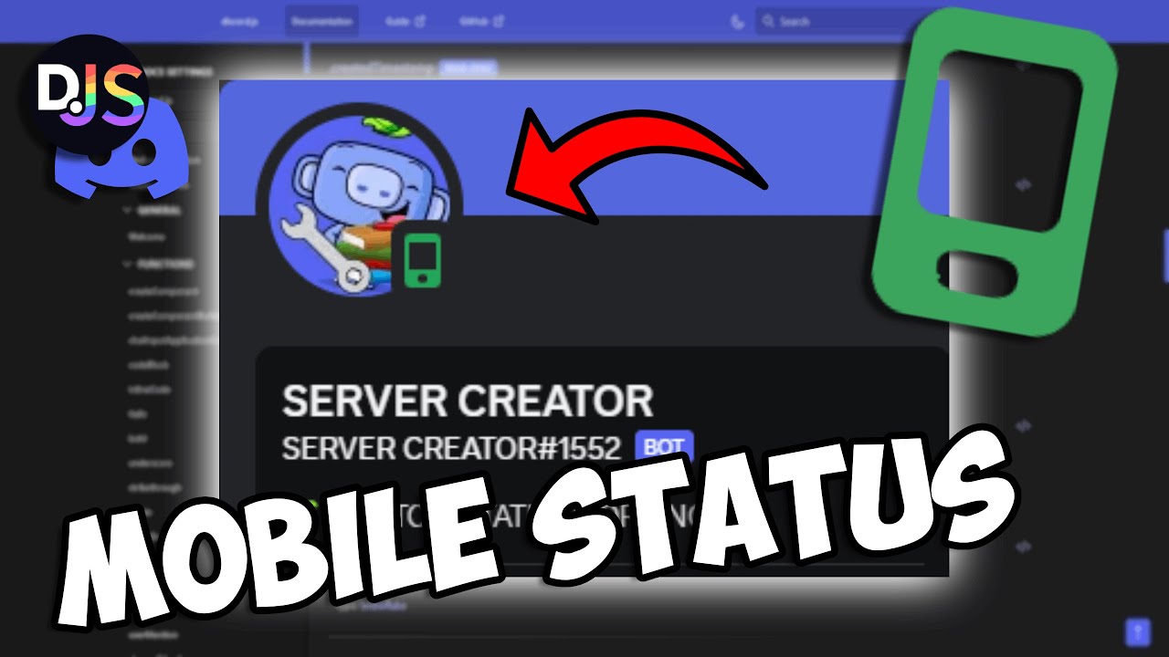 How to set a MOBILE STATUS on your discord bot! || Discord.js V14