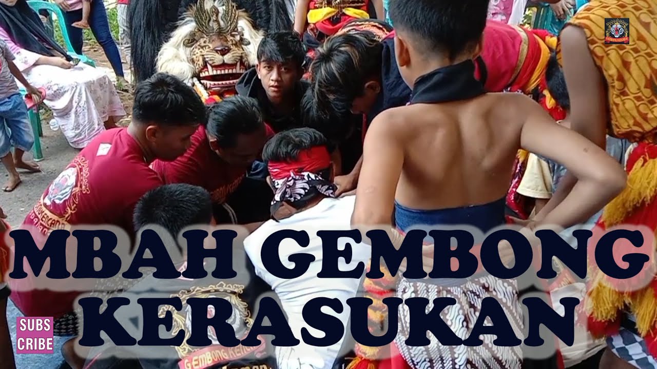KUKUH MBH GEMBONG KERASUKAN GLOSOTAN GULING2 DI RUMAH BU TIN RONO ||BARONGAN GEMBONG KENCANA TODANAN
