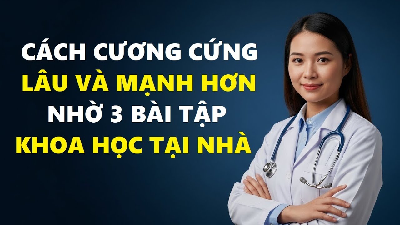 CÁCH CƯƠNG CỨNG LÂU VÀ MẠNH HƠN NHỜ 3 BÀI TẬP KHOA HỌC TẠI NHÀ