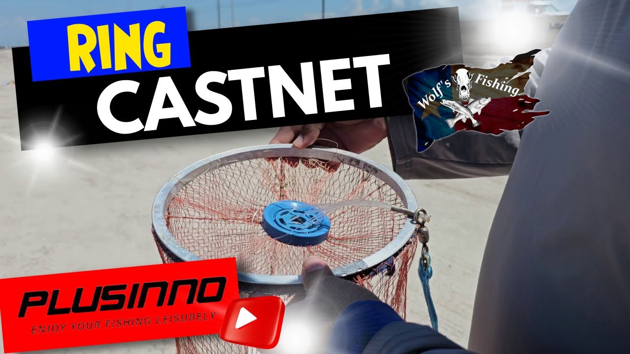 PLUSINNO Cast Net with Aluminum Frisbee, Wolf's Fishing