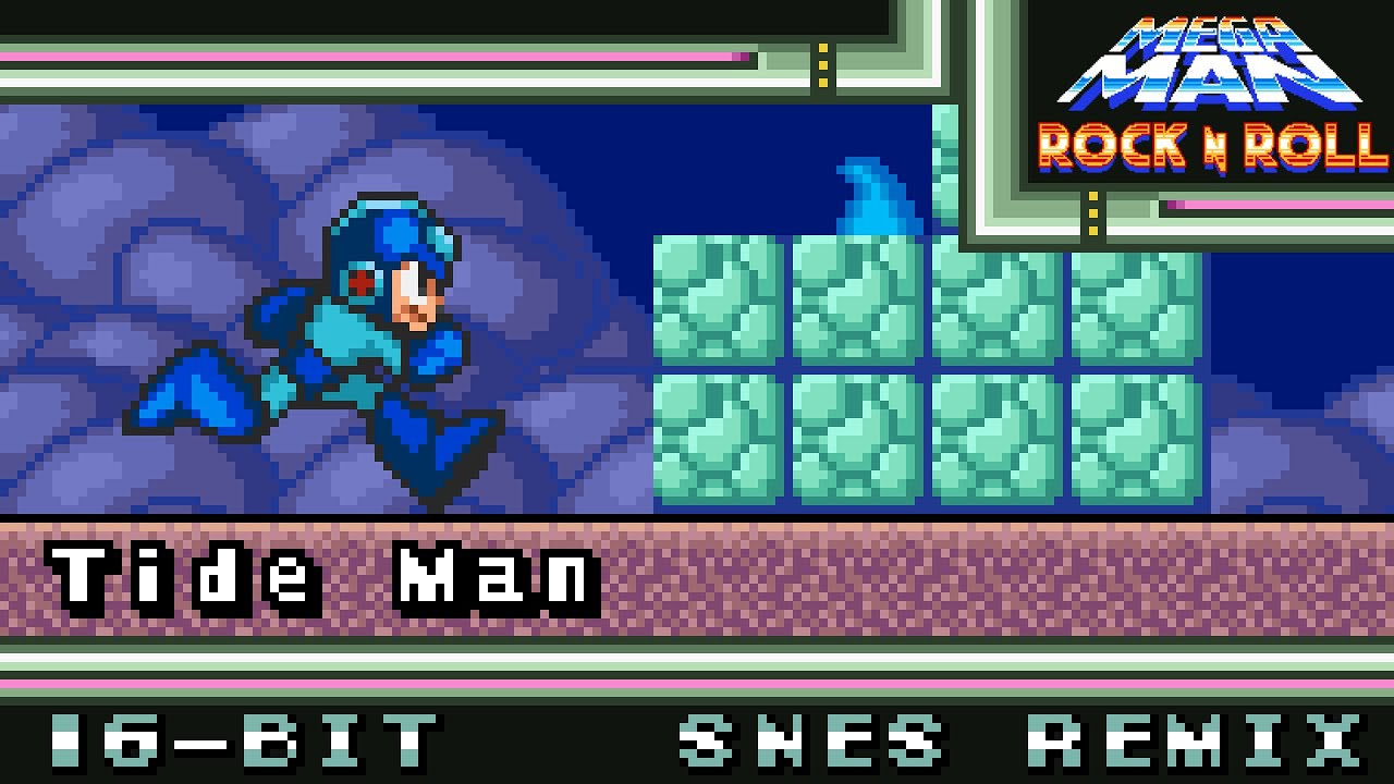 [16-Bit;SNES]Tide Man - Mega Man Rock n Roll(MM7 Style)(COMMISSION)