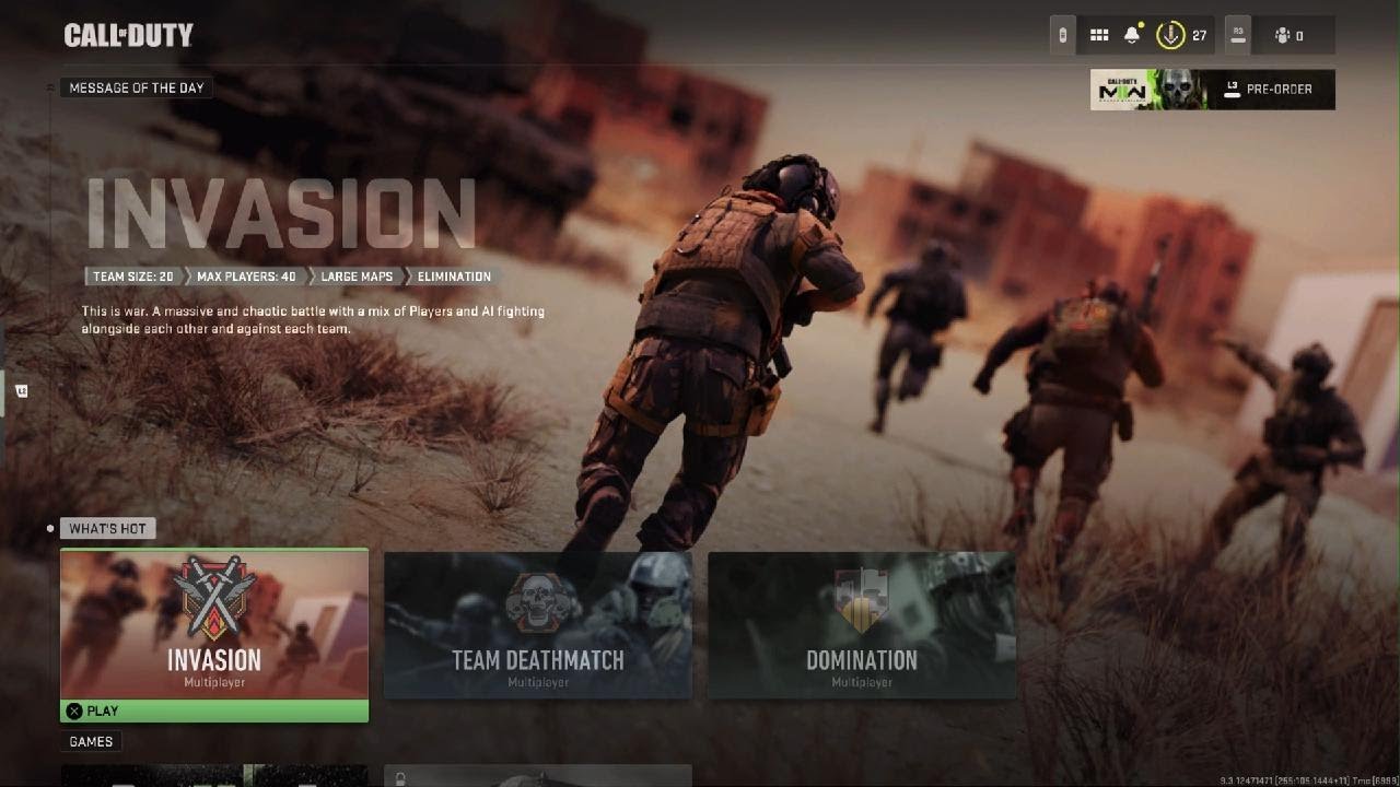 MW2 2022 Bad UI