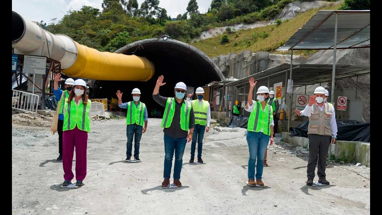 Encuentro de los dos frentes de obra del Túnel de Occidente
