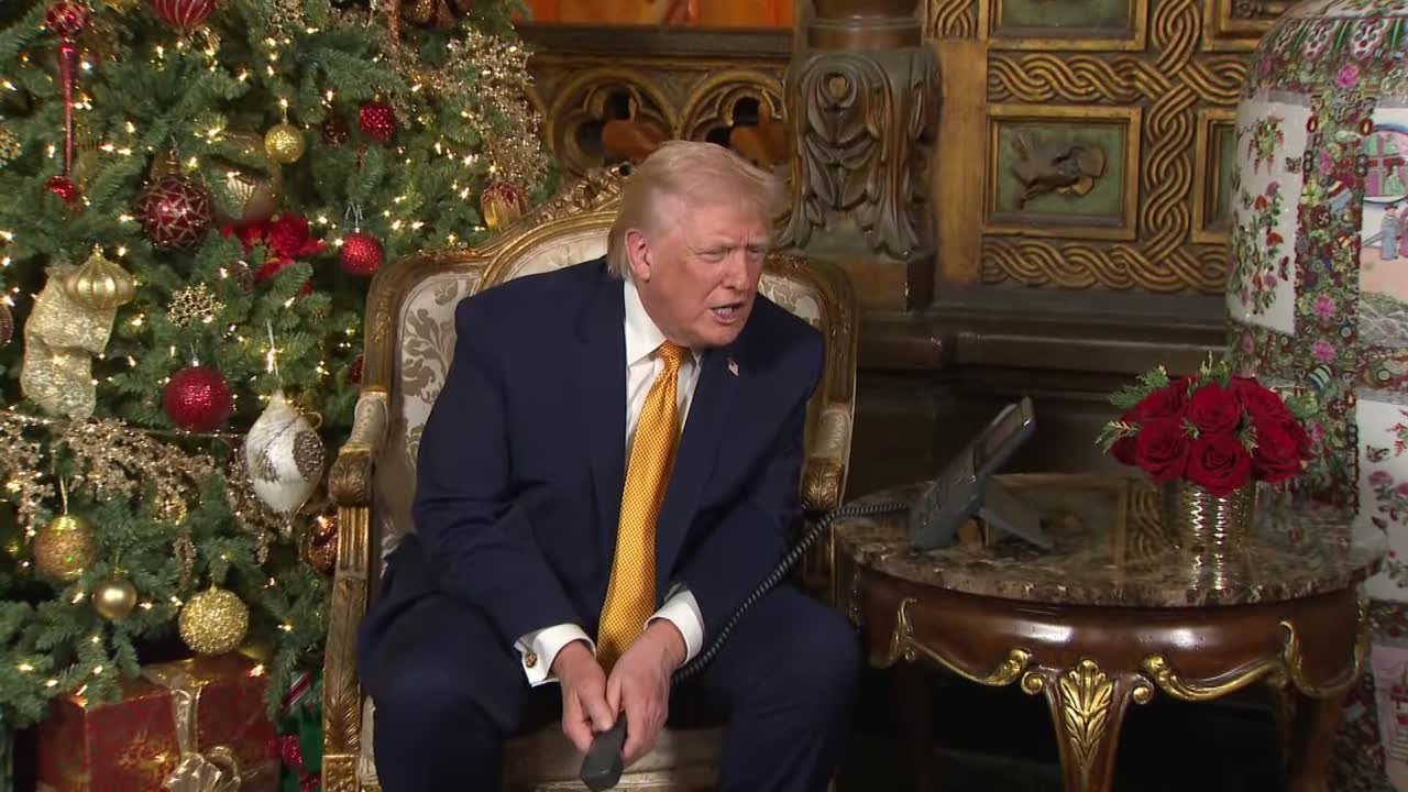Donald Trump praises 'clean, beautiful coal' during NORAD Santa call with child