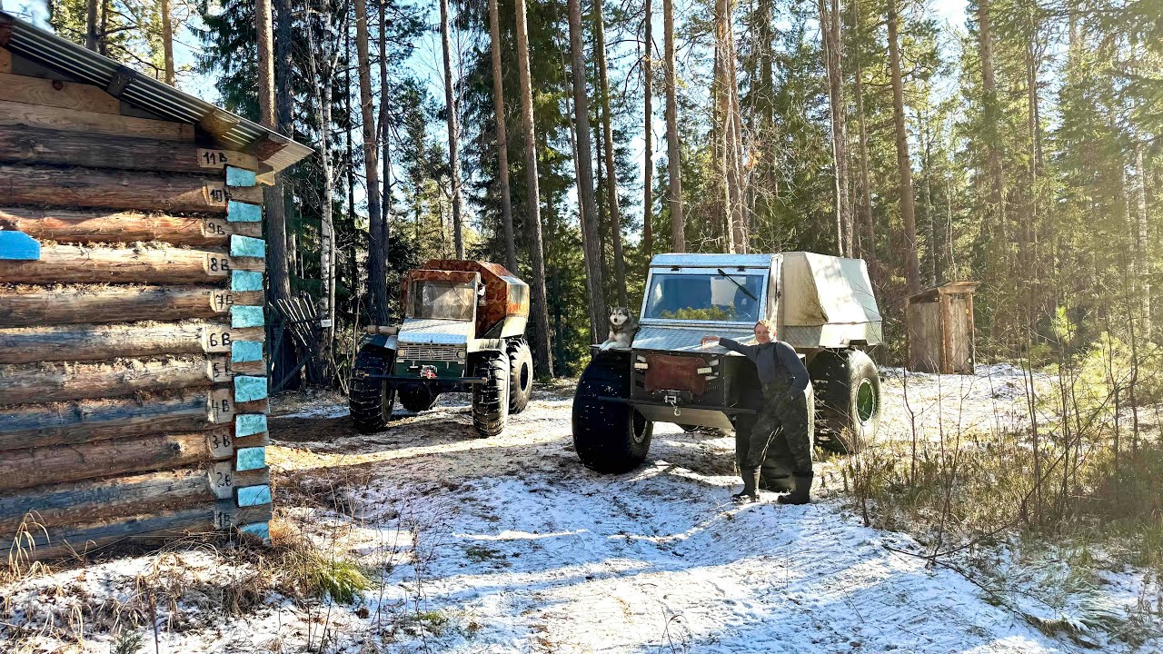 ЗАЕХАЛИ В ТАЙГУ НА ПРОМЫСЕЛ. МЕНЯЮ КОЛЕСА НА КАРАКАТЕ. СЕЗОН 2025-2026.