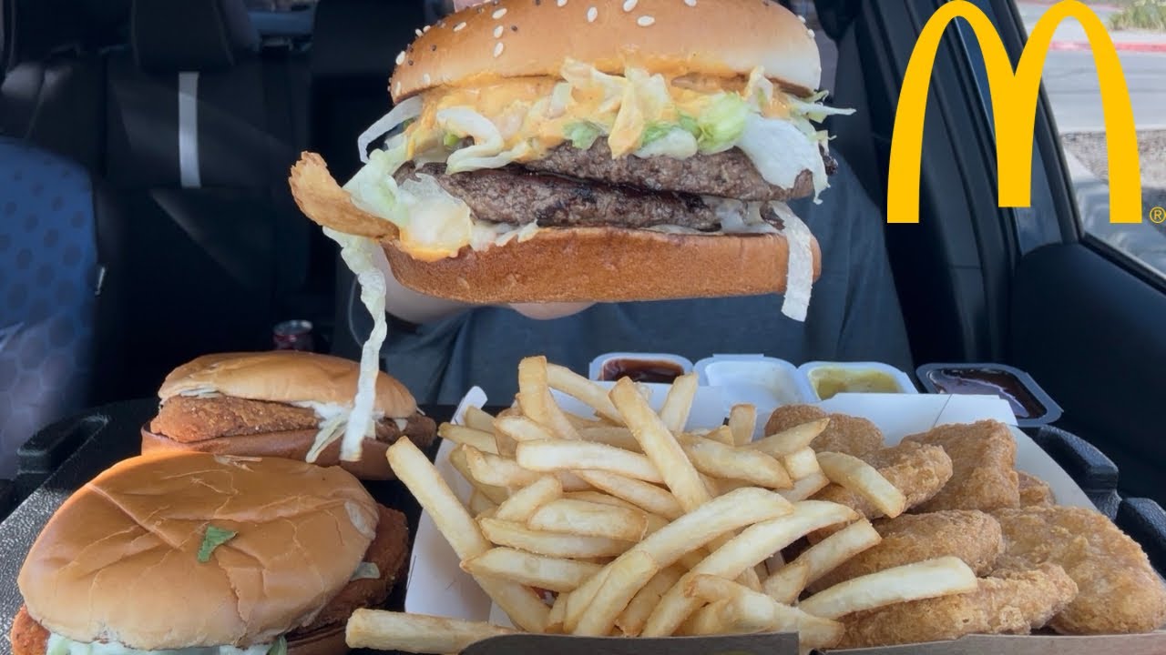 McDonald’s New ARCH Burger Mukbang 