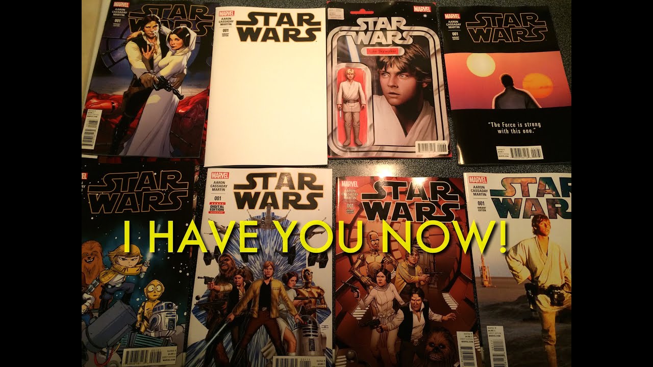 Hunting Down All The Jedi, Er, Marvel Star Wars Comic Books 1/15/15