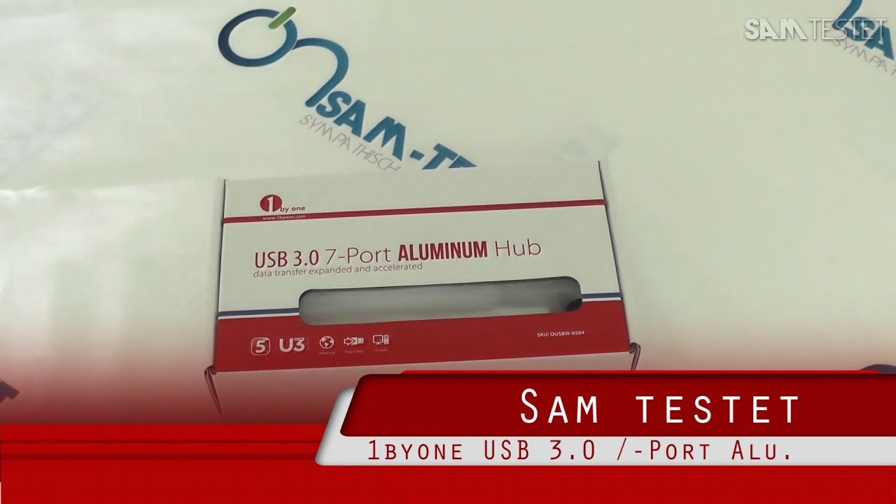 1byone® USB 3.0 7-Port Aluminium Hub [HD] Deutsch ODEBW-0584