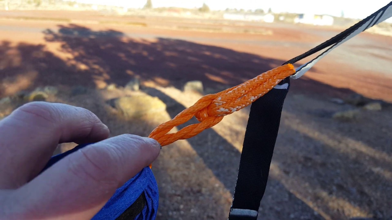 hammock shackle loops on daisy chain suspension