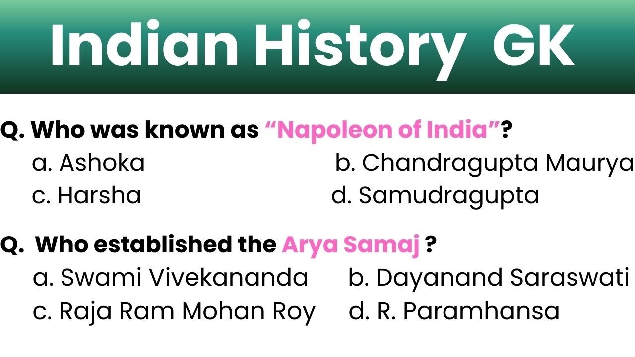 Indian History | General Knowledge for Competitive Exams | High Scoring GK Questions