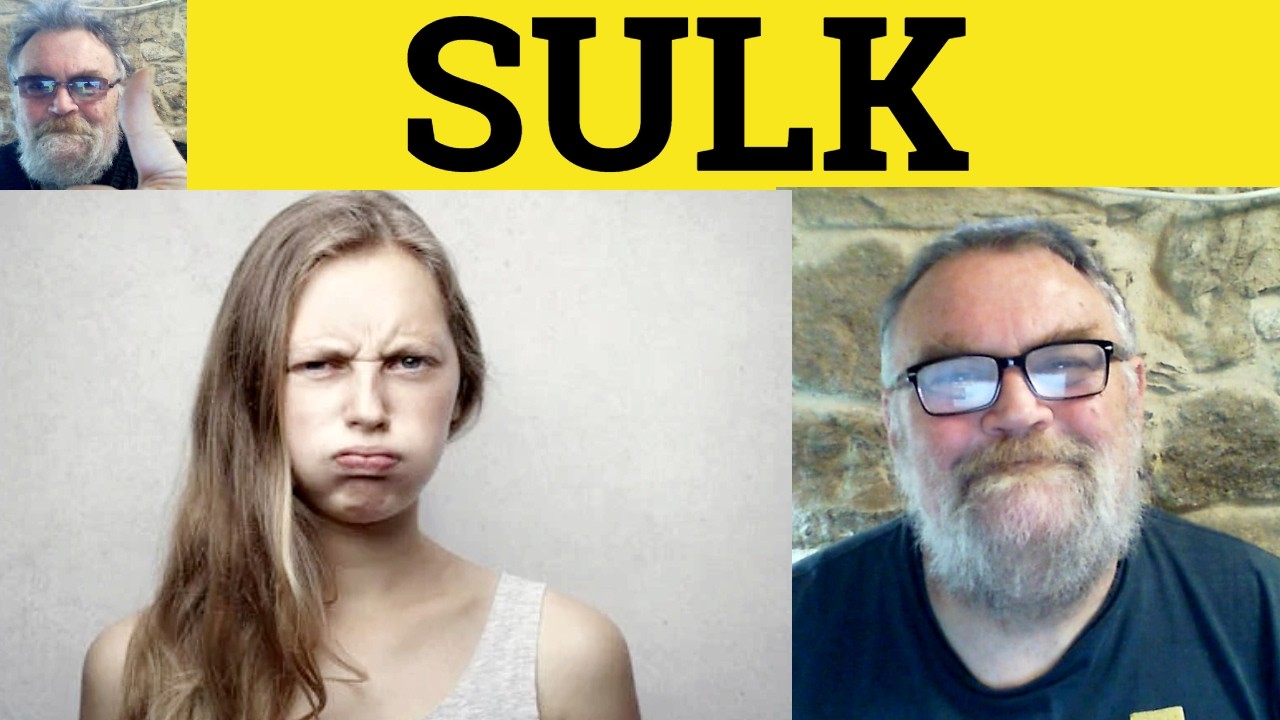 🔵 Sulk Meaning - Sulk Defined - Sulky Sulkily Examples - Word Families - Sulky Sulking Sulkily Sulk