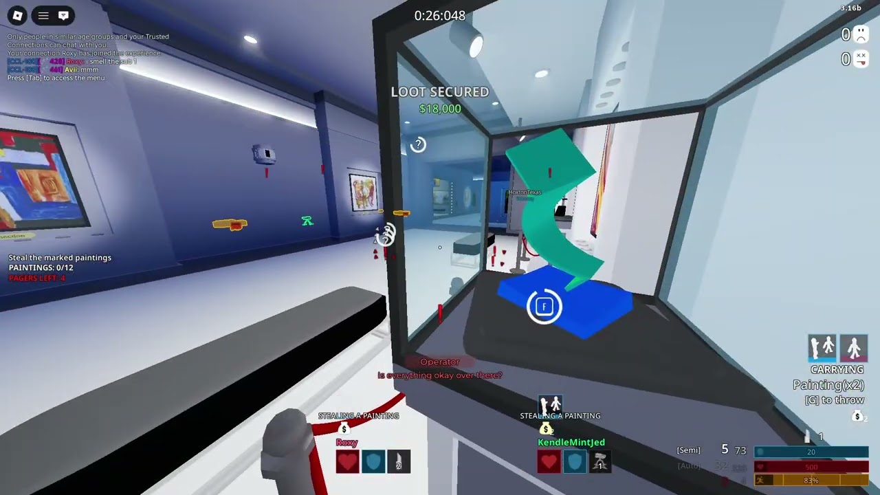 Roblox | Notoriety - Art Gallery NM CO-OP Server Fastest (1:00:212)