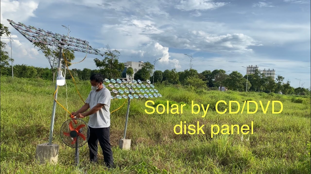 I turn 100 CD/DVD disks into Solar