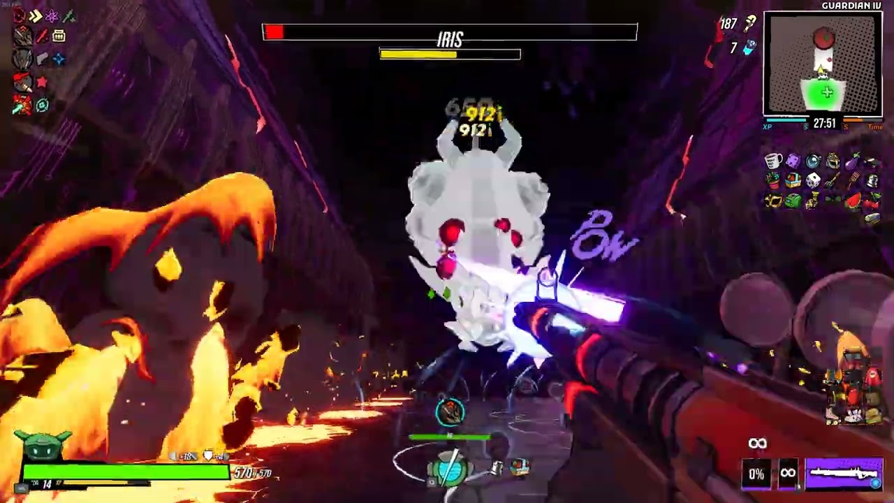 Roboquest Guardian 4 S tier Iris (Crit build)