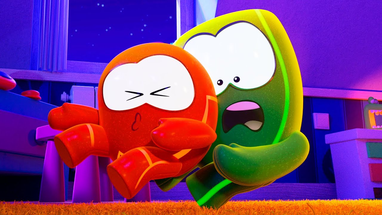 Cartoons - BooMons are playing with a Spider Web 🕸️🤾 | Cuquin's adventurous friends
