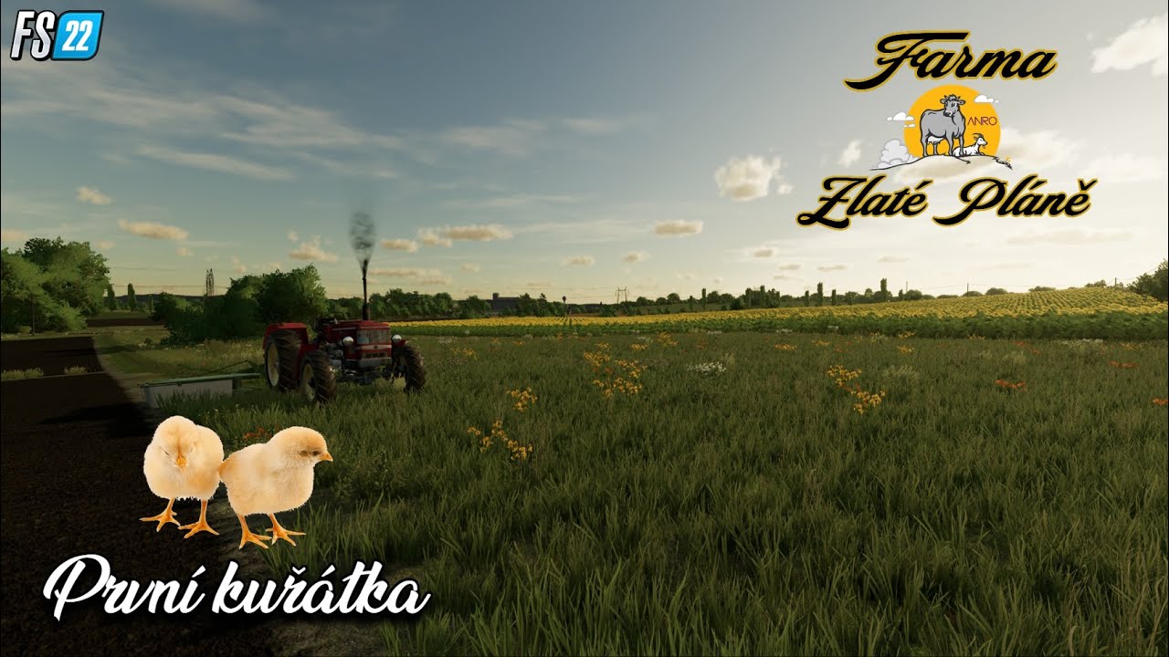 Farma Zlaté Pláně #02   -Kuřátka🐤 a siláž☘️-